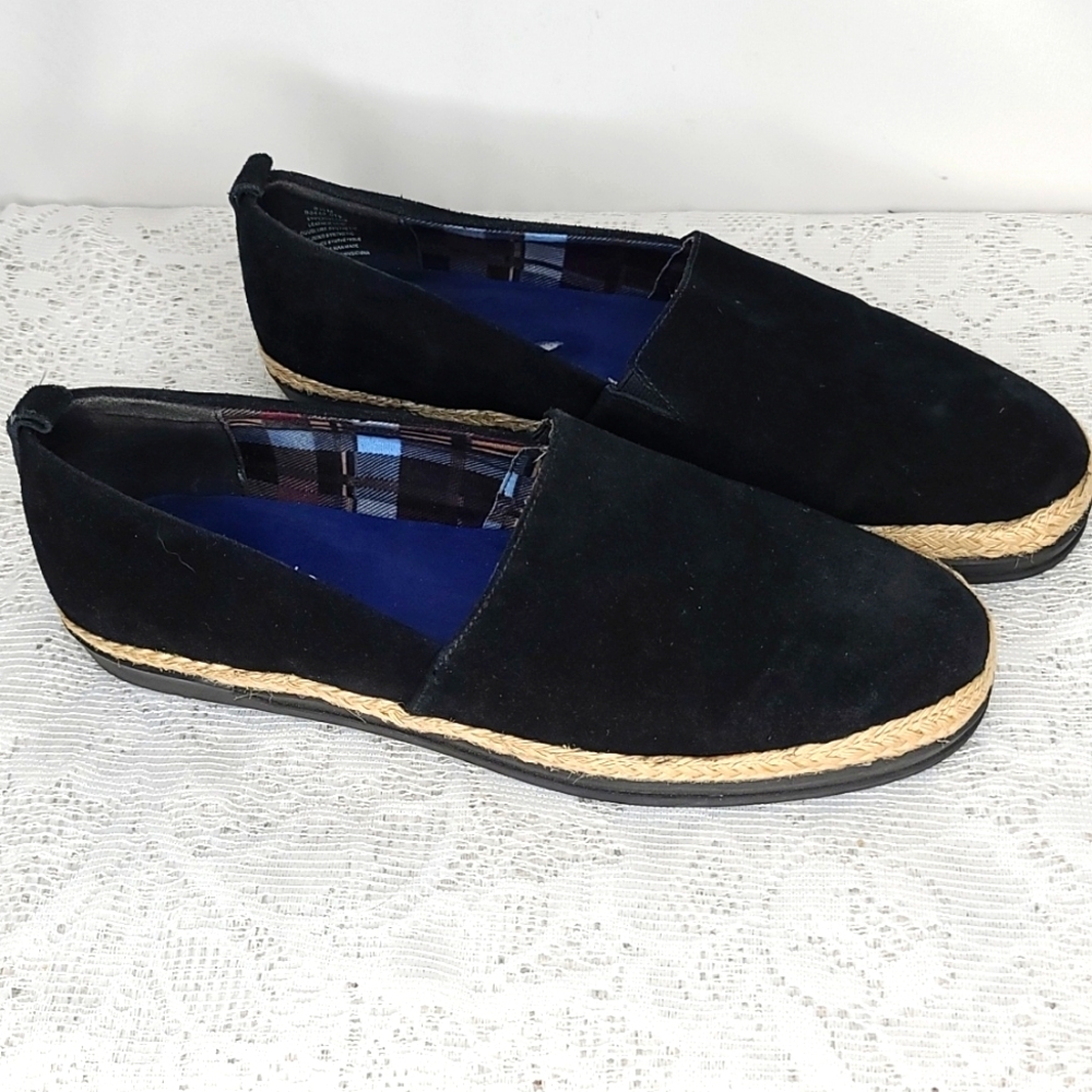 Blondo leather black waterproof low top slip on boat shoes size 9.5 - Picture 2 of 7